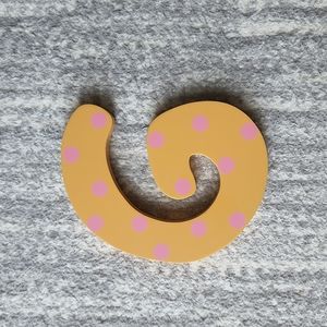 Painted Wood Letters by Tatutina